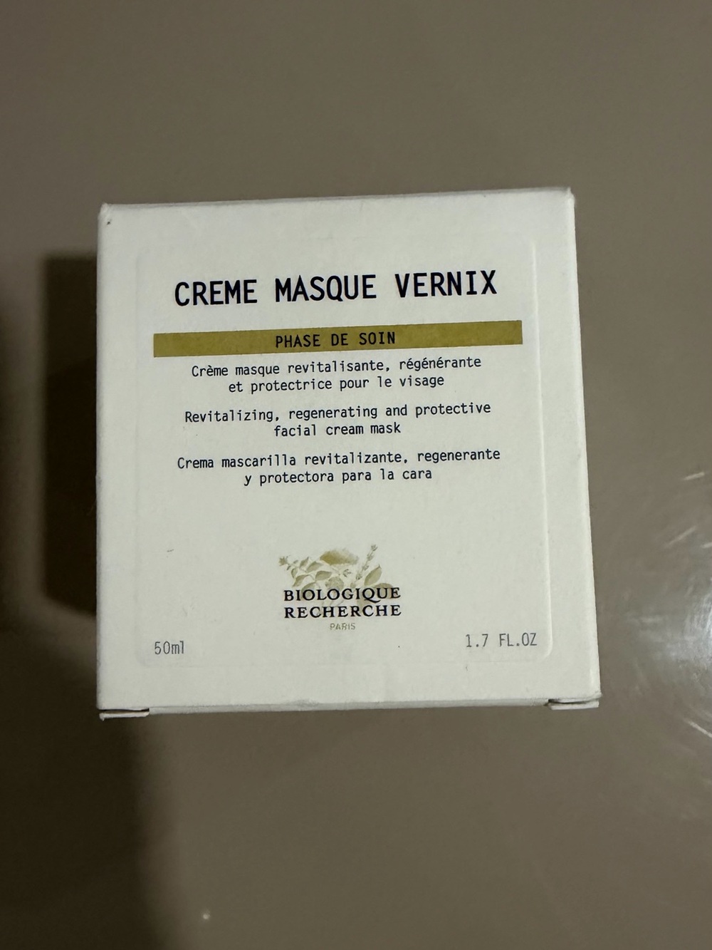 Biologique Recherche Creme Masque Vernix - White & Gold Box